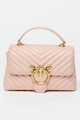 Pinko Кожена чанта Love Lady с капитониран дизайн Жени