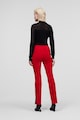 Karl Lagerfeld Прав панталон с цепки на глезена и висока талия Жени