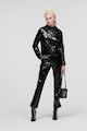 Karl Lagerfeld Панталон от лачена кожа с цепки на маншетите Жени