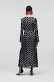 Karl Lagerfeld Разкроена миди рокля на лога Жени