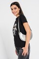 Karl Lagerfeld Organikuspamut póló strasszköves díszítéssel női