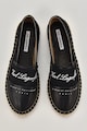 Karl Lagerfeld Logós cipő bőrrészletekkel női