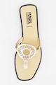 Karl Lagerfeld Bőr flip-flop papucs logóval női