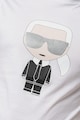 Karl Lagerfeld Mintás pamutpóló férfi