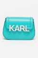 Karl Lagerfeld Кожена чанта през рамо с релефно лого Жени