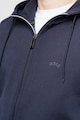 BOSS Saggy Curved cipzáros kapucnis pulóver pikébetéttel férfi