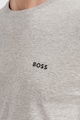 BOSS Tee7 pamutpóló logómintával a hátrészen férfi