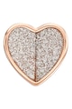 Fossil Cercei in forma de inima decorati cu cristale Femei