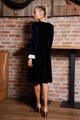 INNES Atelier Bővülő fazonú ruha bársonyos hatással női