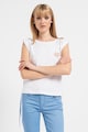 Liu Jo Памучна тениска с подплънки на раменете Жени