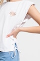 Liu Jo Памучна тениска с подплънки на раменете Жени