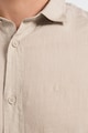 ARMANI EXCHANGE Lenvászon ing logós részlettel a mellrészen férfi