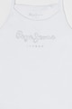 Pepe Jeans London Памучен топ Anastasia с лого Момичета