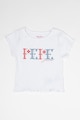 Pepe Jeans London Tricou striat cu imprimeu logo Natalie Fete