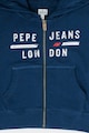 Pepe Jeans London Cipzáros felső kapucnival és logóval Lány