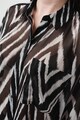 DKNY Camasa cu model geometric si aspect semitransparent Femei