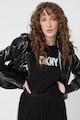 DKNY Jacheta din piele ecologica cu buzunare multiple Femei