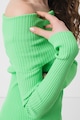 Stefanel Рипсен пуловер с голо рамо Жени