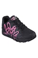 Skechers Pantofi sport de piele ecologica cu imprimeu contrastant Uno Dripping Femei