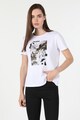 COLIN'S Памучна тениска с абстрактна шарка Жени