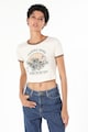 COLIN'S Crop póló kontrasztos részletekkel női