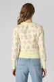 COLIN'S Virágmintás pulóver bubigallérral női