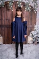 EMMA concept wear Kivágott vállú ruha masnis részletekkel Lány