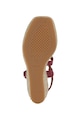 Geox Sandale-espadrile de piele intoarsa cu platforma Femei