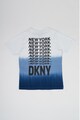 DKNY Tricou de bumbac cu imprimeu text Baieti