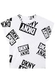 DKNY Tricou de bumbac cu imprimeu logo Fete