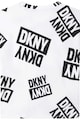 DKNY Памучна тениска с десен с лого Момичета