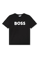BOSS Kidswear Памучна тениска с контрастно лого Момчета