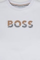 BOSS Kidswear Памучен суитшърт с лого Момичета