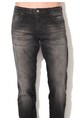 Jack & Jones Jeansi conici negri cu aspect decolorat Mike Barbati