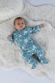 Naeve Lábfejes organikuspamut pizsama cipzáros rögzítéssel Fiú