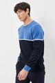 AC&Co Kerek nyakú pulóver kontrasztos részletekkel férfi
