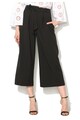 Closet LONDON Pantaloni culotte negri cu funda Femei