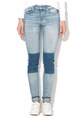 Big Star Blugi skinny cu aspect uzat Adela, Bleu Femei