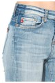 Big Star Blugi skinny cu aspect uzat Adela, Bleu Femei