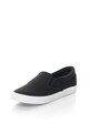 NEW LOOK Pantofi slip-on negri texturati Mobra Femei