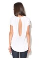 Silvian Heach Collection, Tricou alb cu decupaj pe partea din spate Cozzile Femei