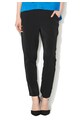 Sisley Pantaloni negri cu talie elastica Femei