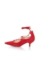 Zee Lane Piros Nyersbőr Cipő Dekoratív Fűzővel női