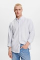 Esprit Риза с лен и памук с копчета на яката Мъже