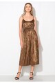 Zee Lane Collection Rochie maro bronz cu bretele inguste Femei