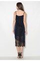 Zee Lane Collection Rochie tip furou neagra cu insertii din fire albastre Femei