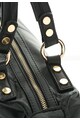 Zee Lane Collection Черна кожена чанта Жени