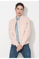 Zee Lane Denim Jacheta bomber roz de piele sintetica Femei