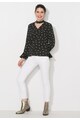 Zee Lane Denim Bluza negru cu alb si stelute Femei