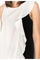 Silvian Heach Collection, Top alb cu negru Montefino Femei